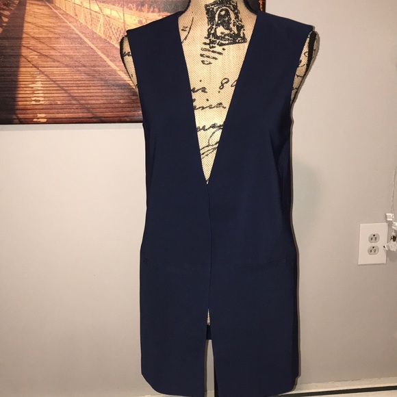 White|Black Jackets & Blazers - Brand new navy blue blazer vest